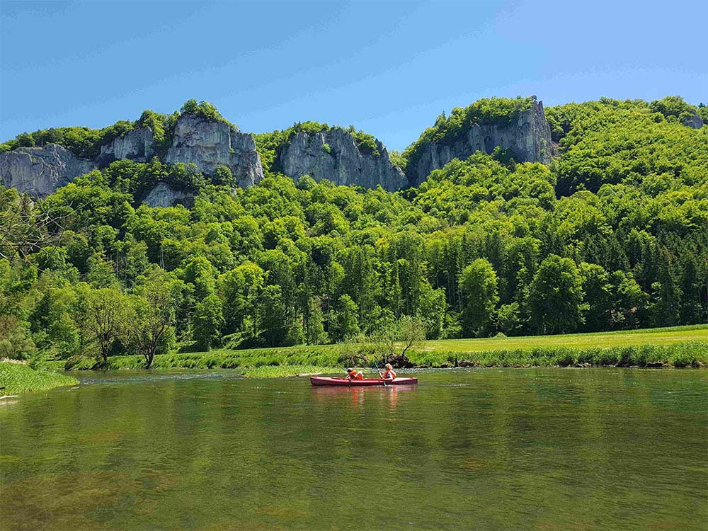 Kanutour bei Donautal Touristik in hausen im Tal, Beuron